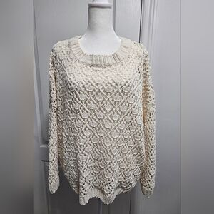 Molly Bracken Ivory Knit Sweater